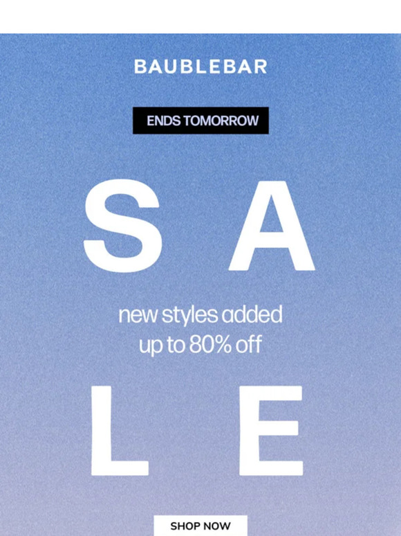 BaubleBar Email Newsletters Shop Sales, Discounts, and Coupon Codes