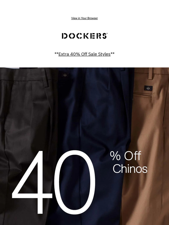 Dockers Email Newsletters Shop Sales, Discounts, and Coupon Codes