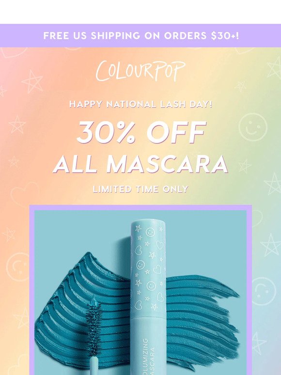 30% off mascara is happening NOW! 💫