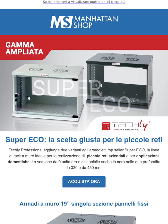 Manhattan Shop: Techly Professional amplia la Linea di Rack a Muro ...