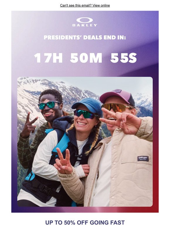 Presidents’ Day Deals End In 24hrs