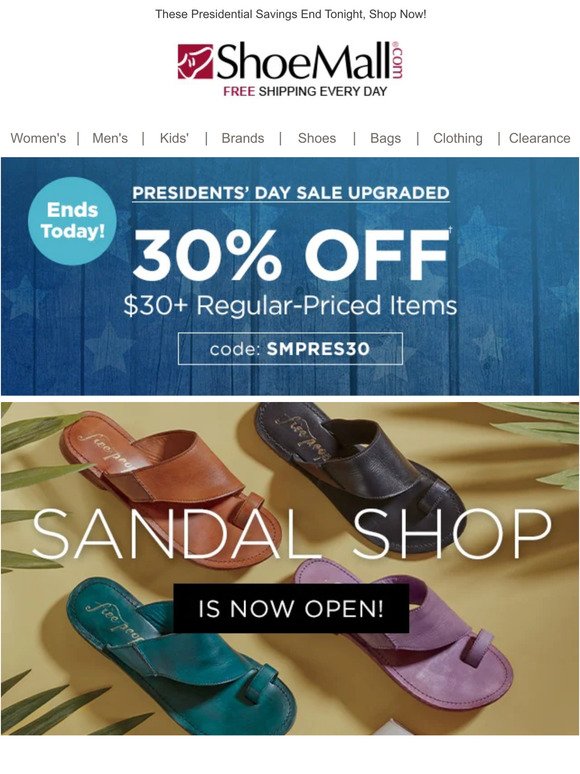 This Just In: Spring Sandals + 30% Off