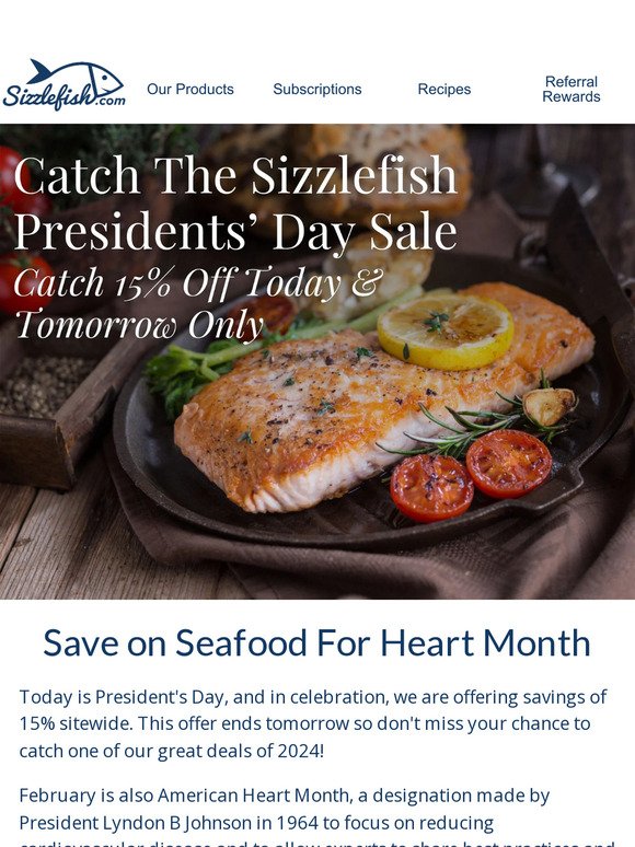 Hook Our Presidential Seafood Savings!