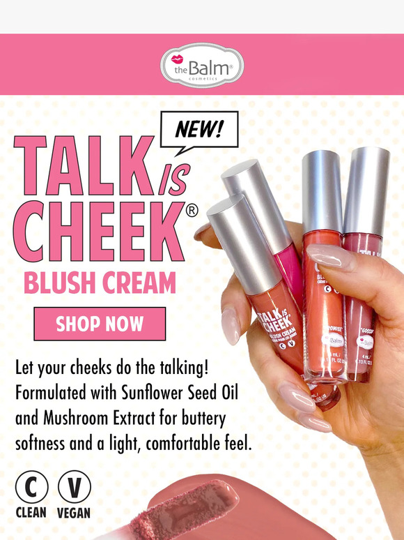 Just launched 🥁 Talk is Cheek Blush Cream®
