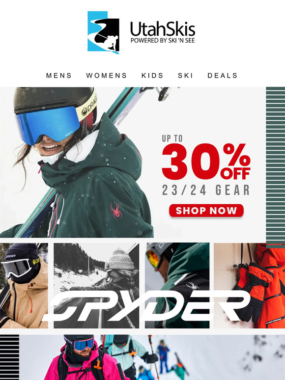 Up to 30% off Spyder! Hurry before we sell out.