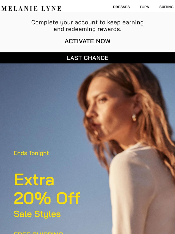 Melanie Lyne Email Newsletters: Shop Sales, Discounts, and Coupon Codes