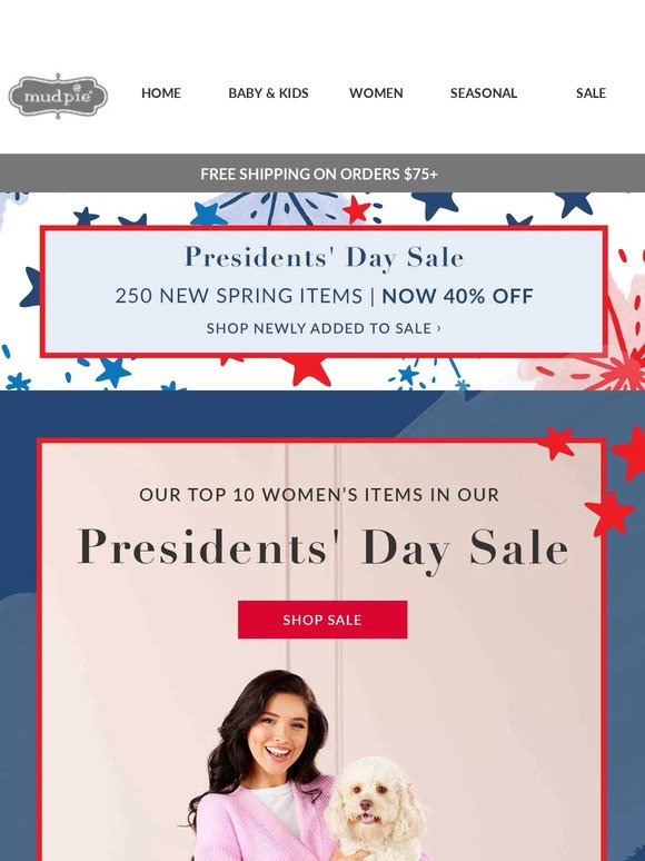 LAST FEW HOURS to shop our Presidents' Day Sale⏰