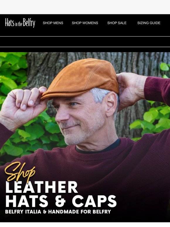 Shop Leather Hats & Caps!