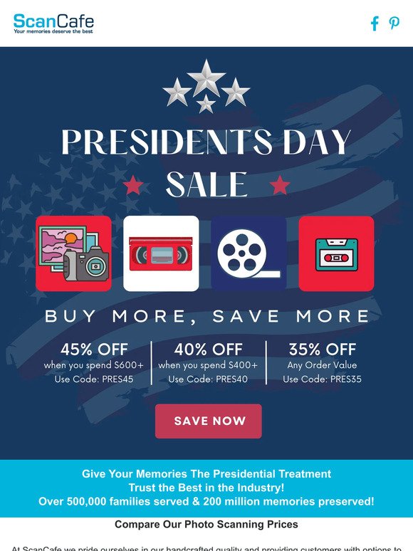 Happy 🇺🇸 Presidents Day! Save up to 45% for a Limited Time!