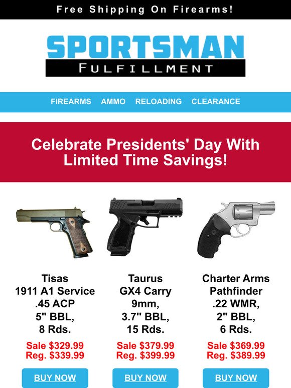 Celebrate Presidents' Day with Limited Time Savings!
