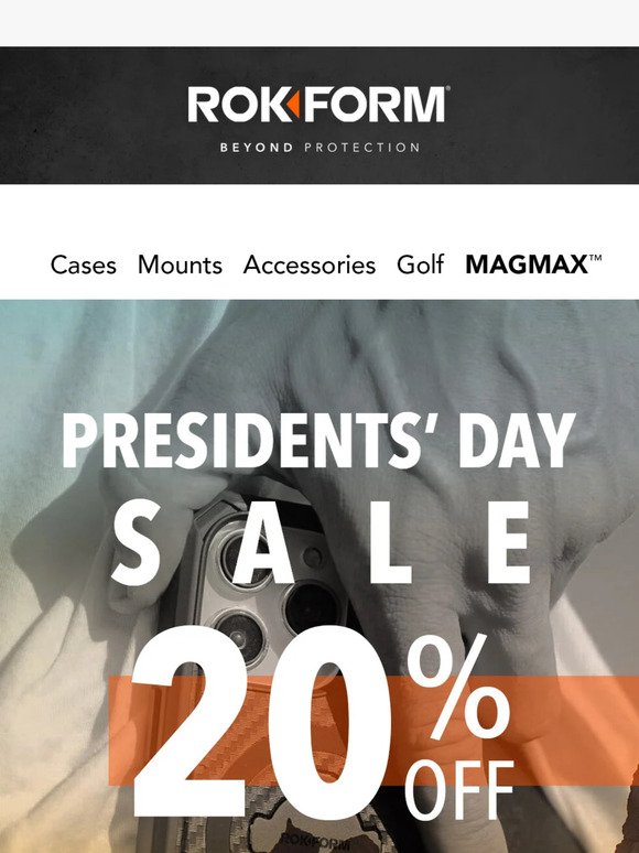 Presidents' Day Sale Alert: Enjoy 20% OFF Everything!