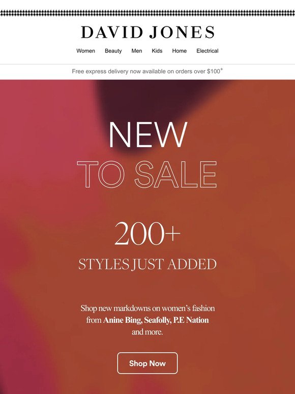 200+ Styles New To Sale