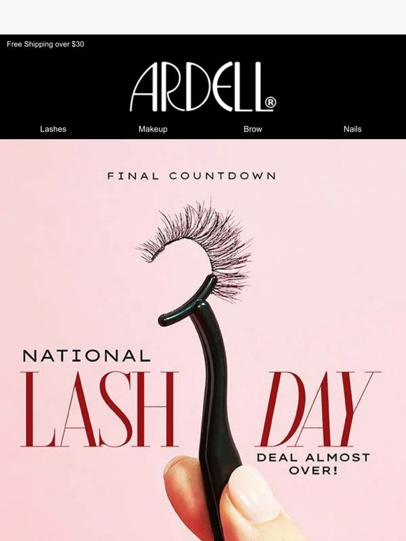 Happy National Lash Day! Today Only: 30% OFF ALL Lashes!