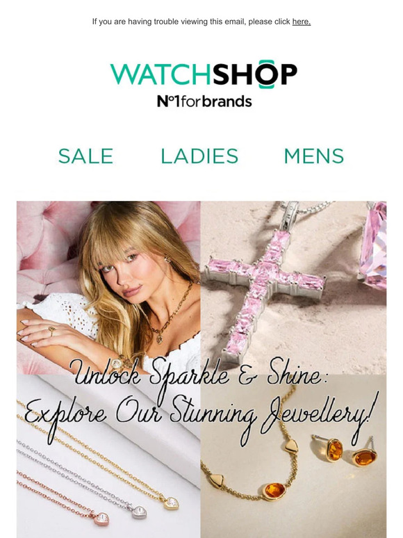Sparkle and shine with up to 50% off our stunning Jewellery collection | Selected lines