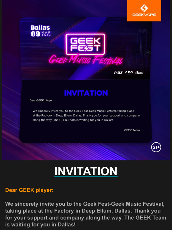 Dallas Geek Music Fest Tickets - Get Yours Now!
