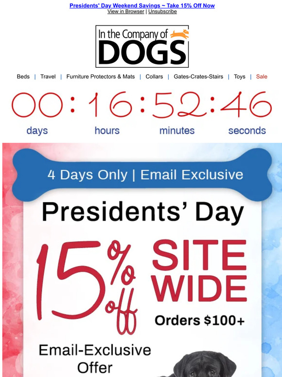 Save big 💰 during our annual Presidents' Day Spring Super Sale