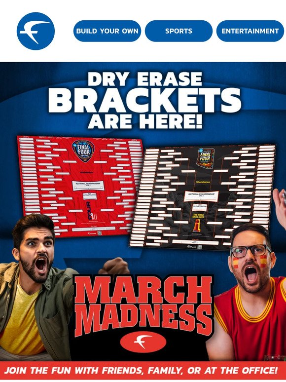 Get Ready for March Madness with Dry Erase Brackets! 🏀