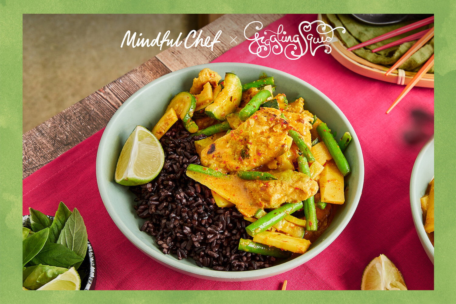 Golden Bamboo ‘Chick'n’ & Black Rice