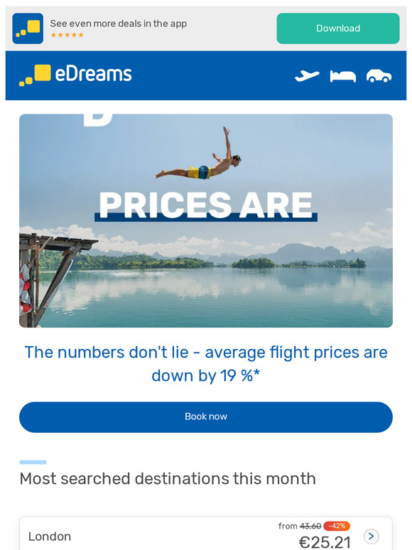 🔔 Price drop! Flight prices are down