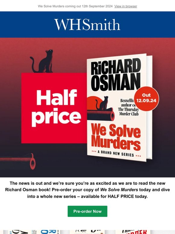 Half Price NEW Richard Osman book!