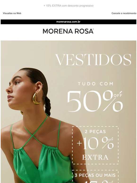 Seleção de VESTIDOS com 50% OFF! 👗