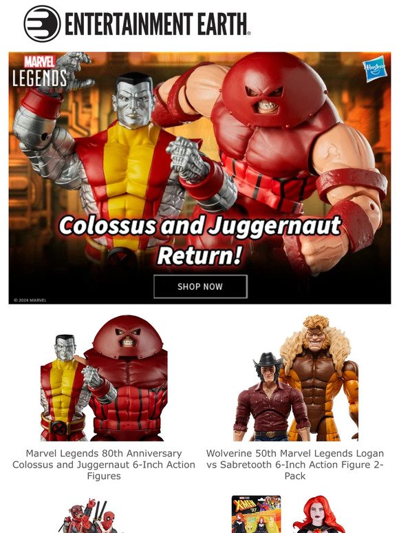 New Marvel Legends Colossus & Juggernaut