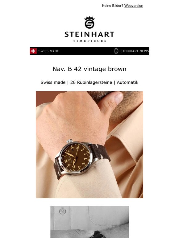 Jetzt neu: Steinhart Watches Nav B-Uhr 42 - gleich bestellen