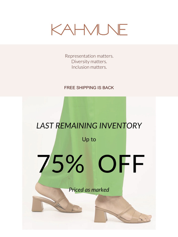 Your size is now on sale
