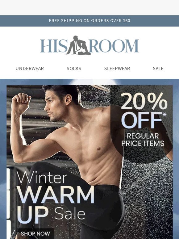 20% OFF Winter Warm Up Sale!
