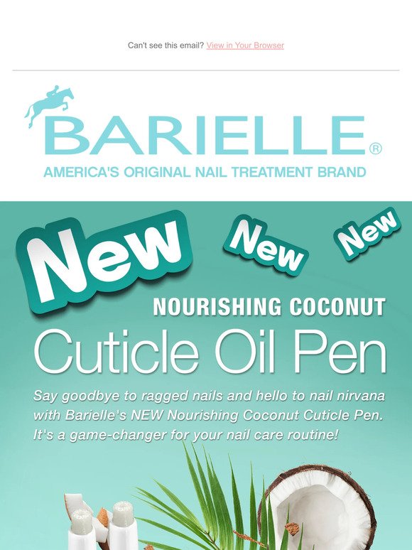 Our NEW Coconut Cuticle Oil Pen is on sale! 2-pack for $15!