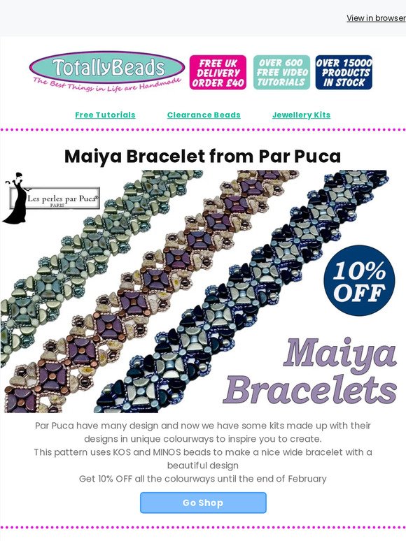 Toho Seed Beads Back in Stock | Par Puca Maiya Bracelet Kit