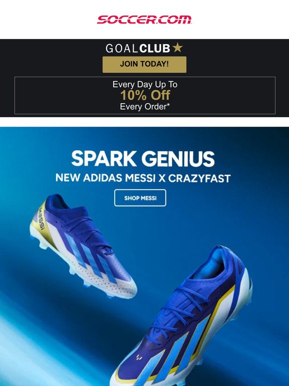 🔥 ⚽️ Get It Here First: New Messi adidas Spark Genius X CrazyFast