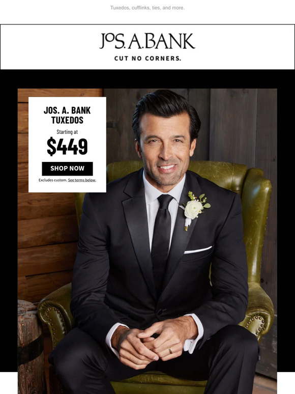 Jos. A. Bank Everything you need for spring wedding season. Milled