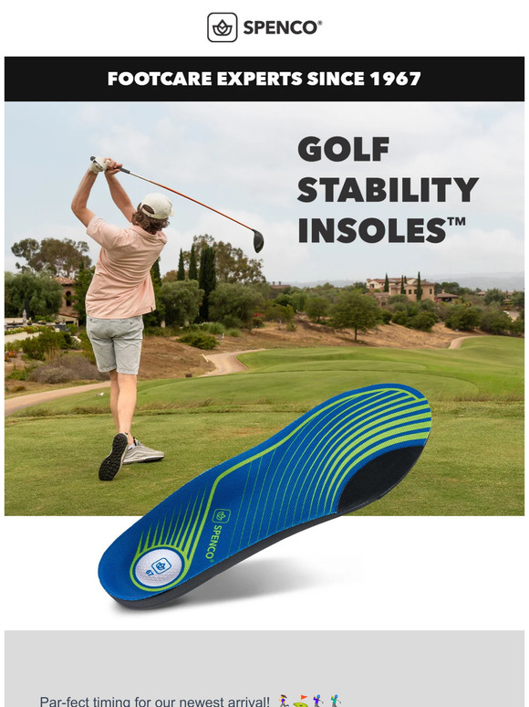 Introducing the Spenco Golf Stability Insoles