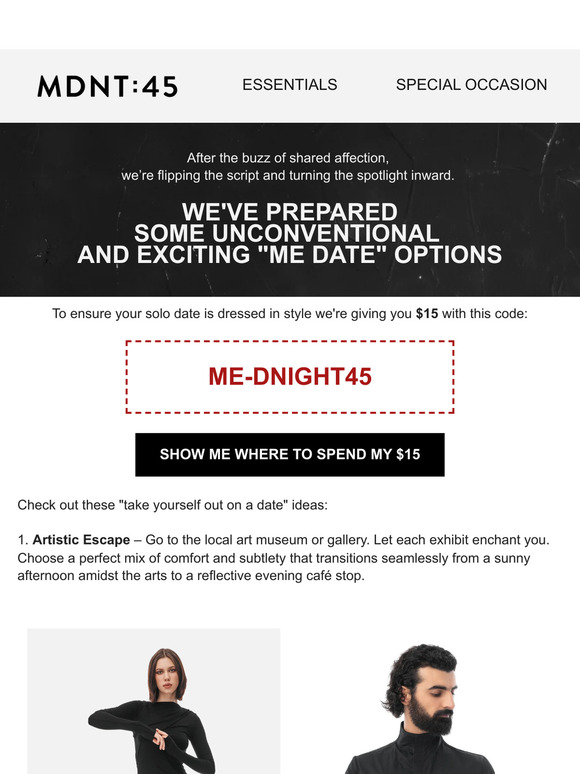 Your $15 Awaits: Embark on a Solo Date Adventure!