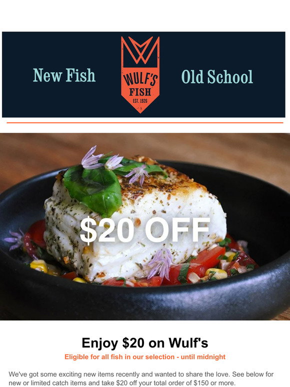 Wulf Fish Wulf's Fish: Here's $20 for you – Our treat for some Wulf's fish! | Milled