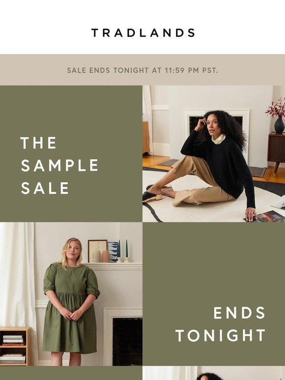 Final 24 Hours. Shop Sample Sale.
