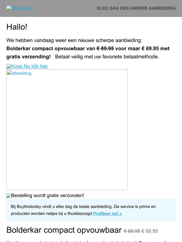 Nieuwsbrief van Buythistoday