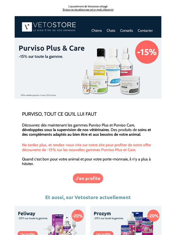 -20% sur les compléments alimentaires et shampooings de haute qualité Purviso Plus & Purviso Care