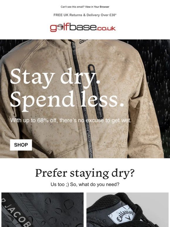 ⛈️ Wet Weather Deals - Up to 68%+ off!