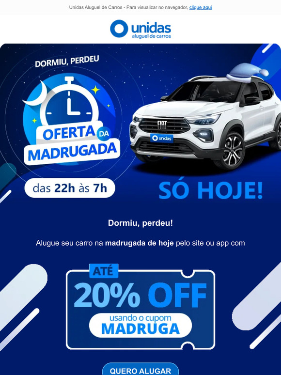 Últimos dias! Aluguel de carro com até 30% de desconto, mais cupom