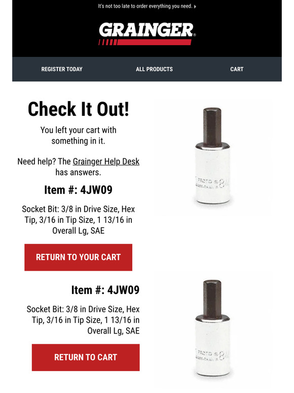 Grainger Email Newsletters Shop Sales, Discounts, and Coupon Codes