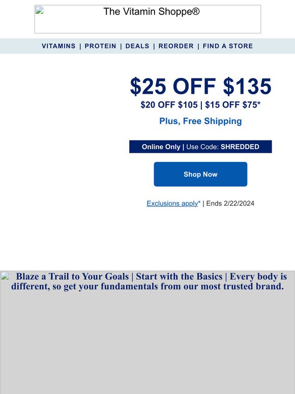Up to $25 off for goals that move you