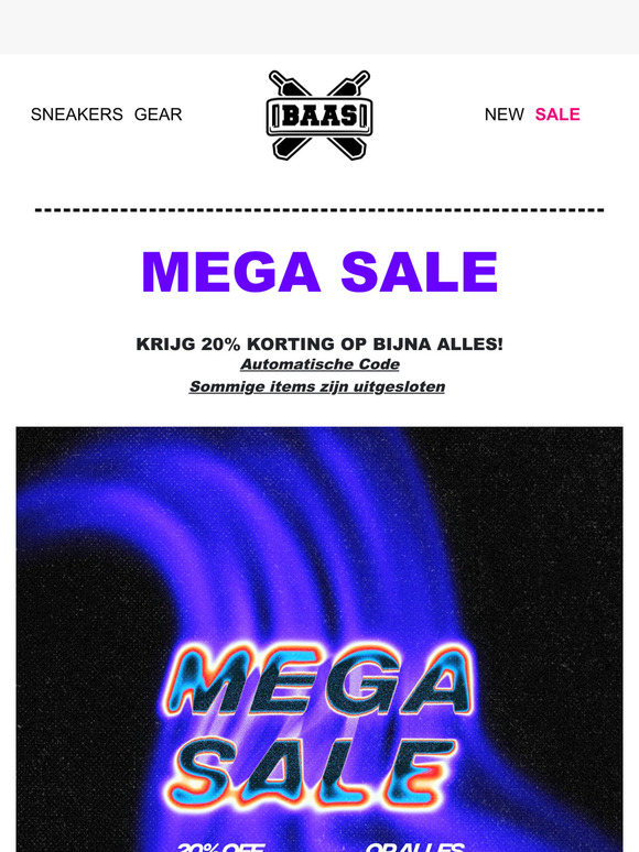 💥 MEGA SALE - 20% OP BIJNA ALLES 💥