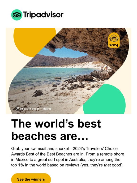 World’s top beaches for 2024