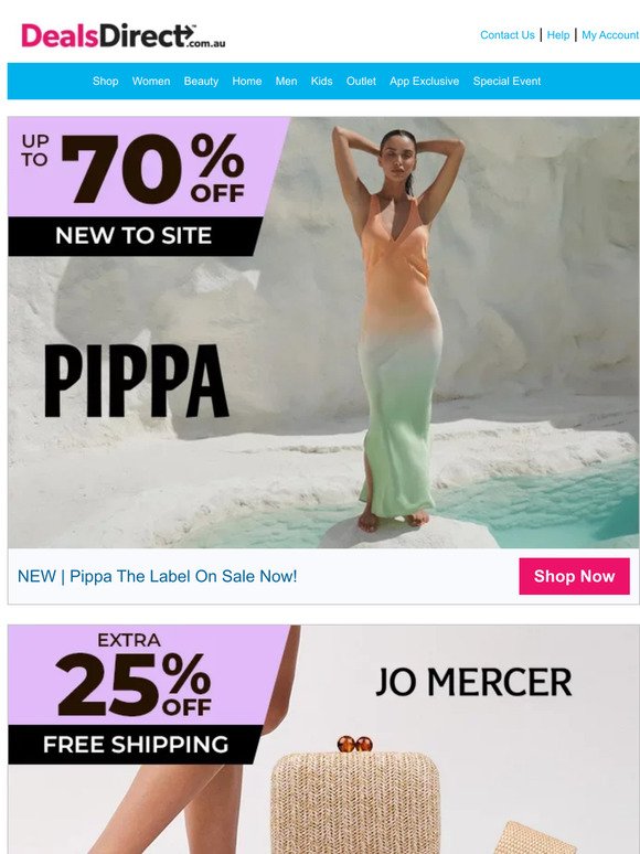 ALL NEW! Pippa The Label Apparel Up To 70% Off