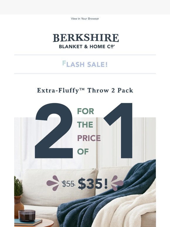 Extra-Fluffy 2 Packs for only $35!