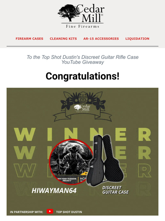 Did you see the winner of the Top Shot Tree Service Giveaway? 😃