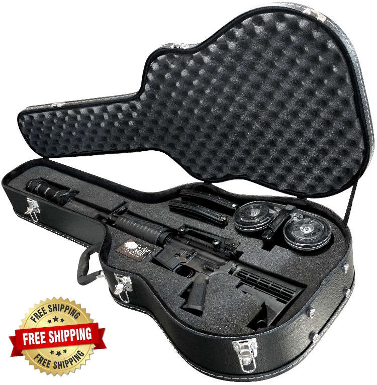 Discreet Concealment Guitar Rifle Case
