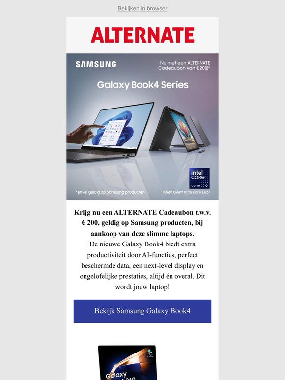 Nieuw: Samsung Galaxy Book4 Series